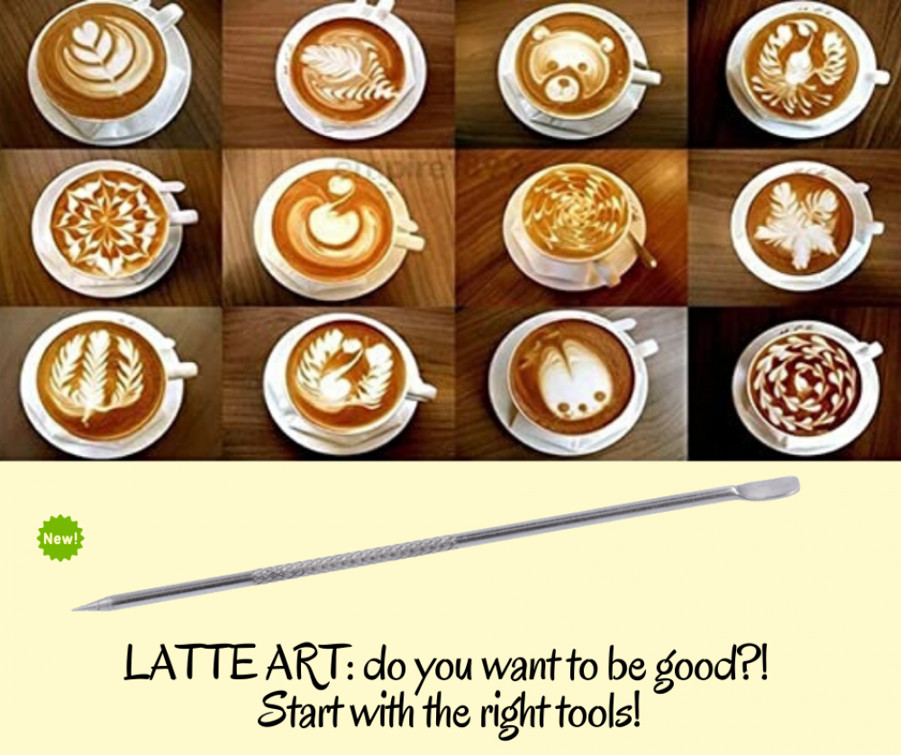 LATTE ART PEN: your ally to amaze with a cappuccino. 
