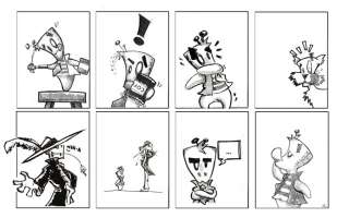 can a coffee comic strip wrap with its aroma?