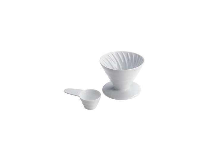 COFFEE DRIPPER V60 2 CUPS WHITE CERAMIC