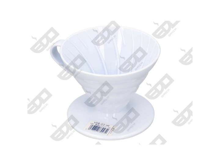 COFFEE DRIPPER V60 02 PLASTICA BIANCO