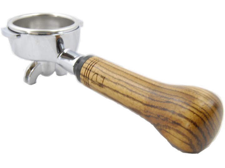 Filter holder Handle in Zebrano timber