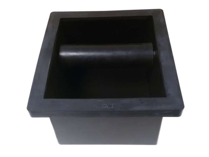 MATT BLACK KNOCK BOX WITH BOTTOM